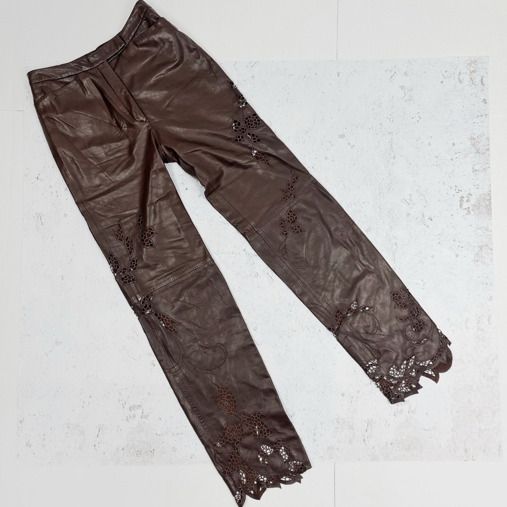 Richard Tyler Couture Leather Pants